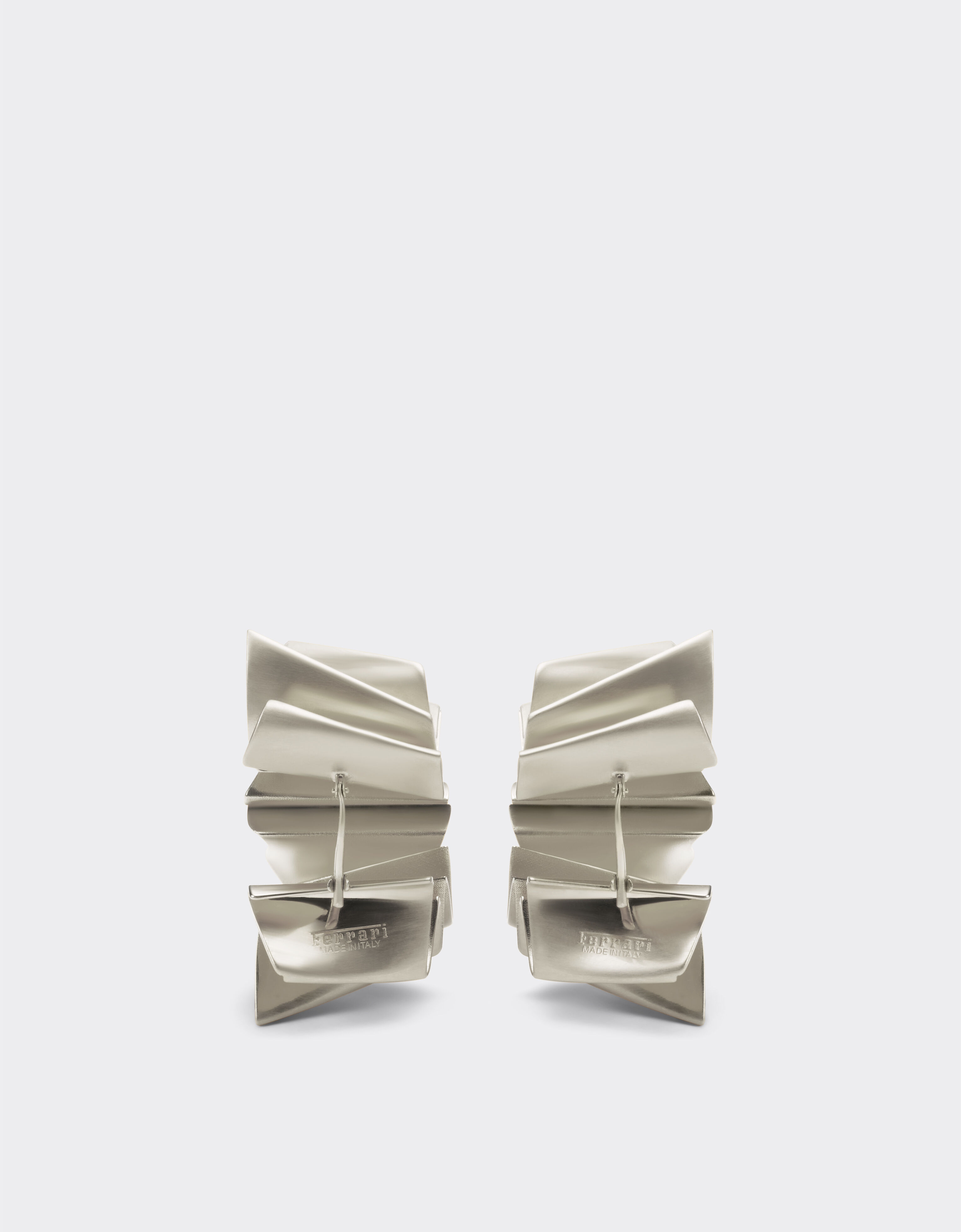 Ferrari Brass earrings with satin palladium finish None 22240f