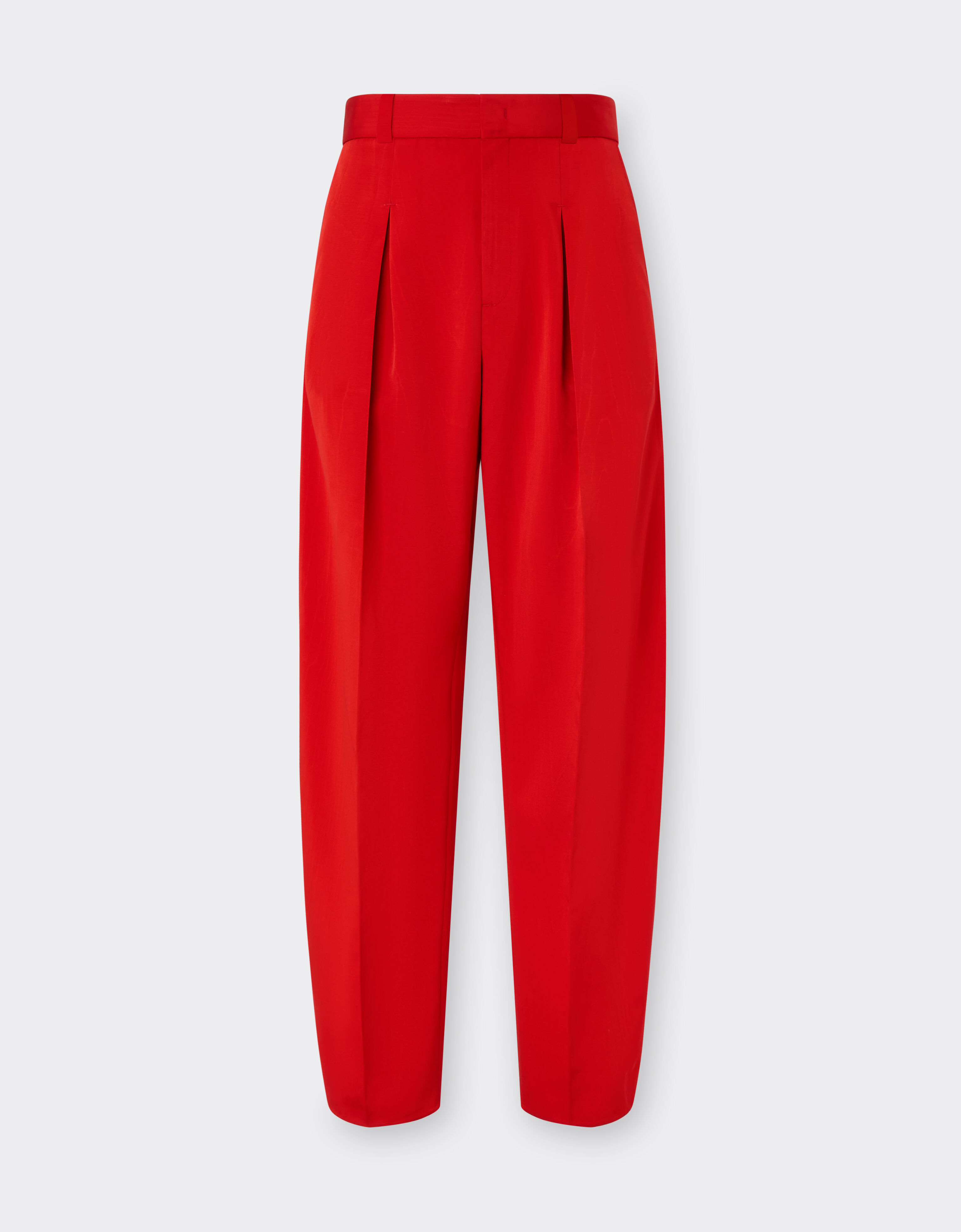 Ferrari Cotton moiré faille trousers Rosso Magma 51031f