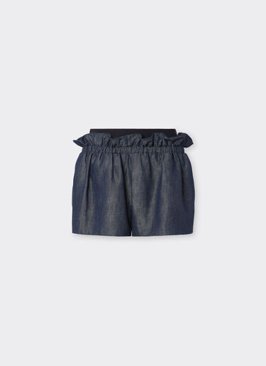 Shorts in denim effect tricotine Ferrari Shorts in denim effect tricotine Dark Denim 22693f