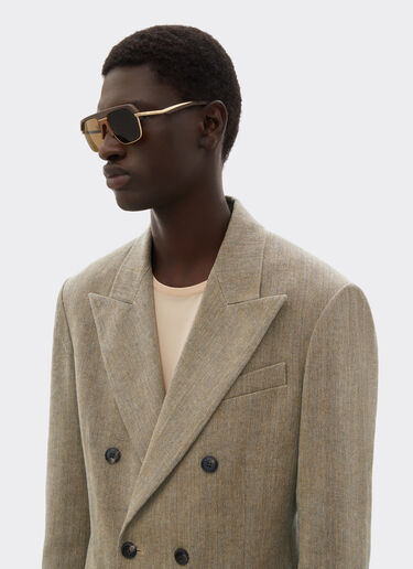 Délavé twill blazer Ferrari Délavé twill blazer Khaki Green 50047f