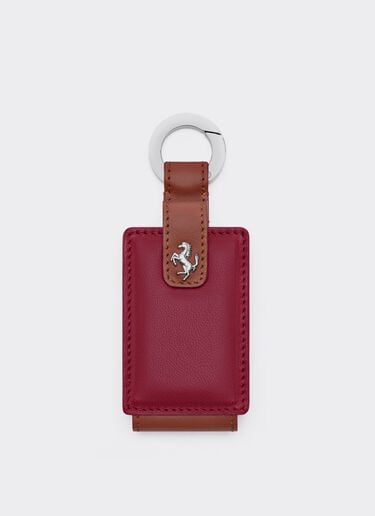 Ferrari Leather keyring for Amuleto key Maison Red 50409f
