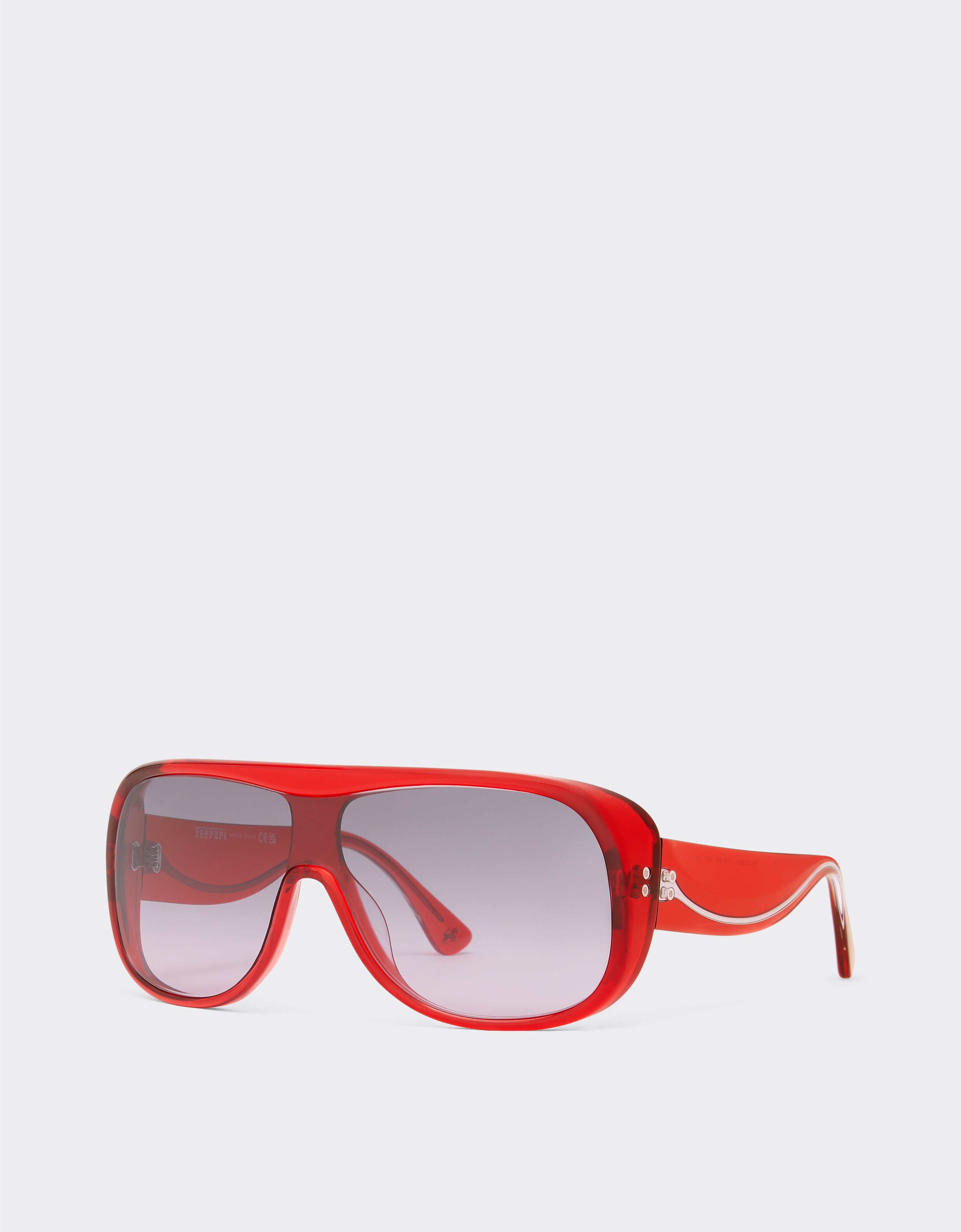Ferrari Ferrari sunglasses in transparent red acetate with pink to red gradient lenses Red F1271f