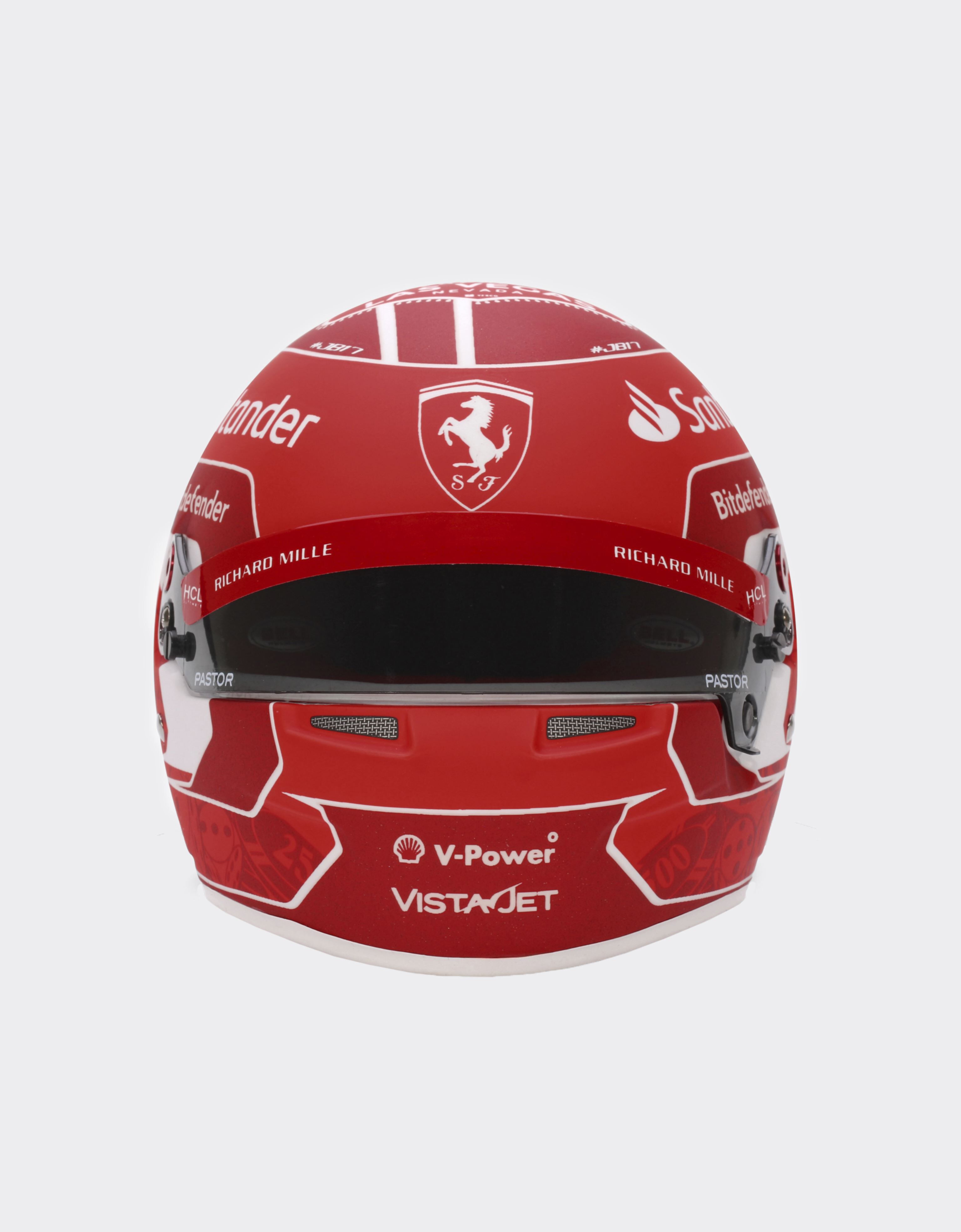 Ferrari Minihelm 2023 Charles Leclerc im Maßstab 1:2 - Las Vegas Sonderedition Rot F0904f