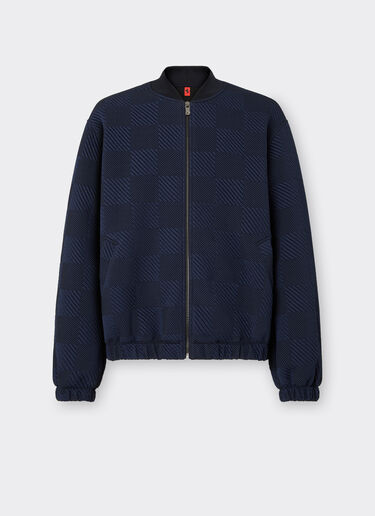 Ferrari Bomber in jersey 3D effect Navy 21945f