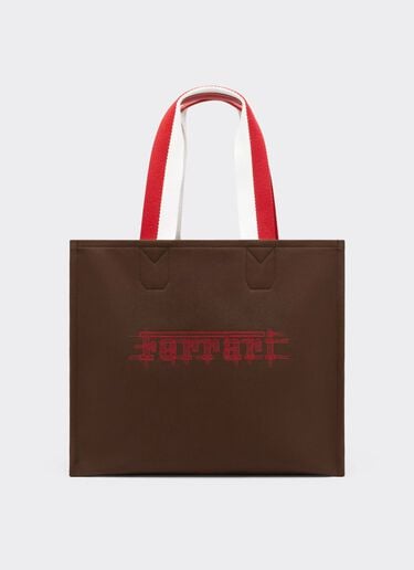 Ferrari Bolso tote Ferrari de lona para el GP de Mónaco 2026 Caffè CBWTO0020YL00008f