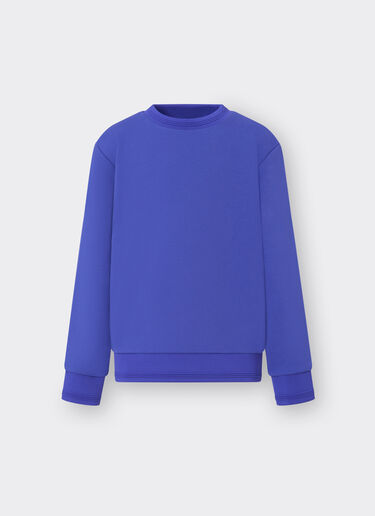 Ferrari Cotton jumper with 3D taping Antique Blue 48527fK