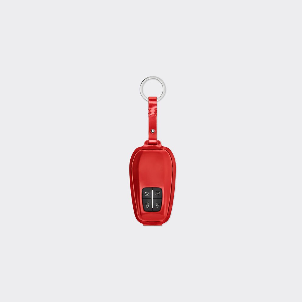 Ferrari Ferrari keyring in glossy leather Rosso Dino 49749f