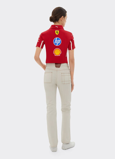 Ferrari Puma for Scuderia Ferrari HP 2025 Team polo shirt Cherry LA027f
