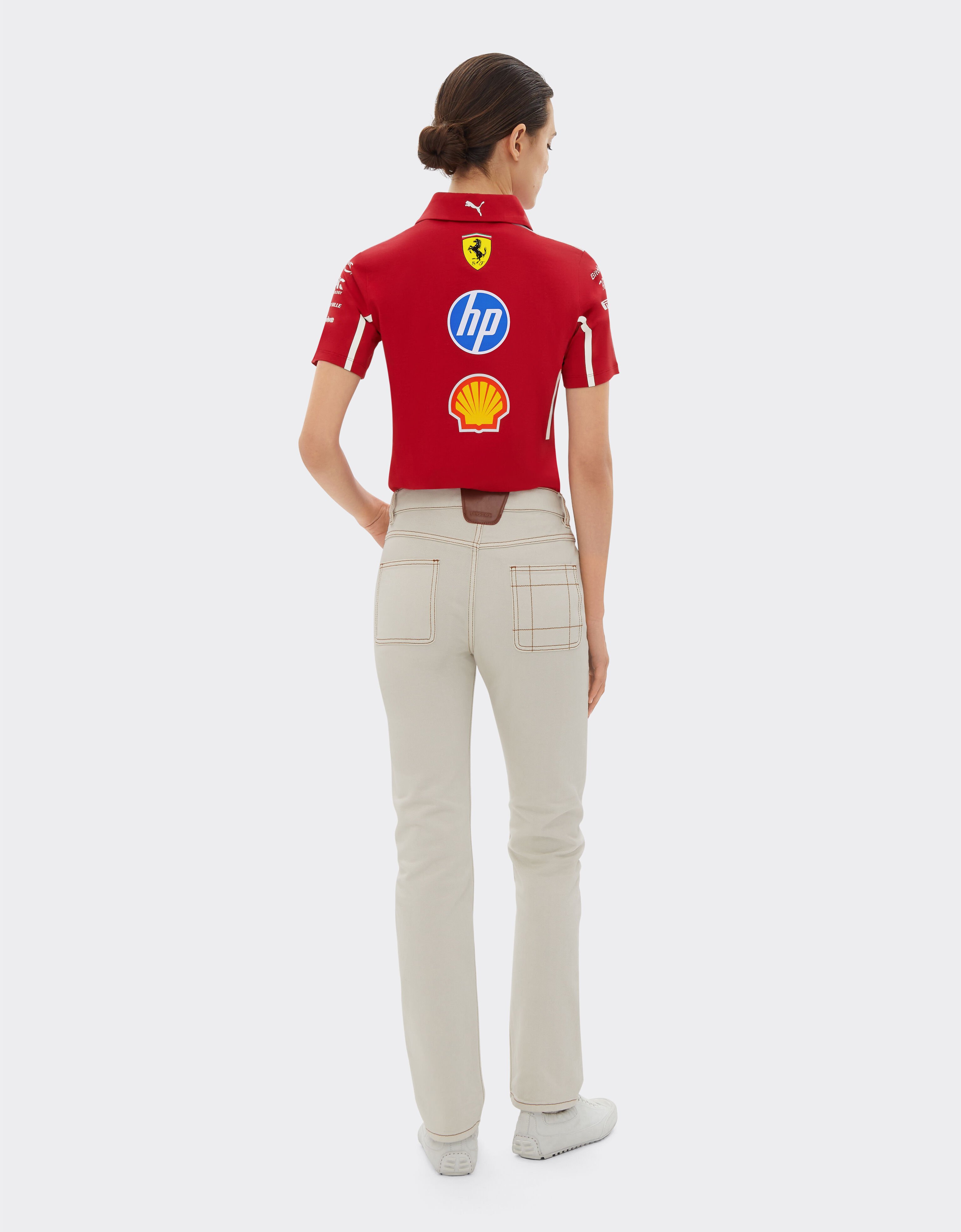 Ferrari Puma for Scuderia Ferrari HP 2025 Team polo shirt Cherry LA027f