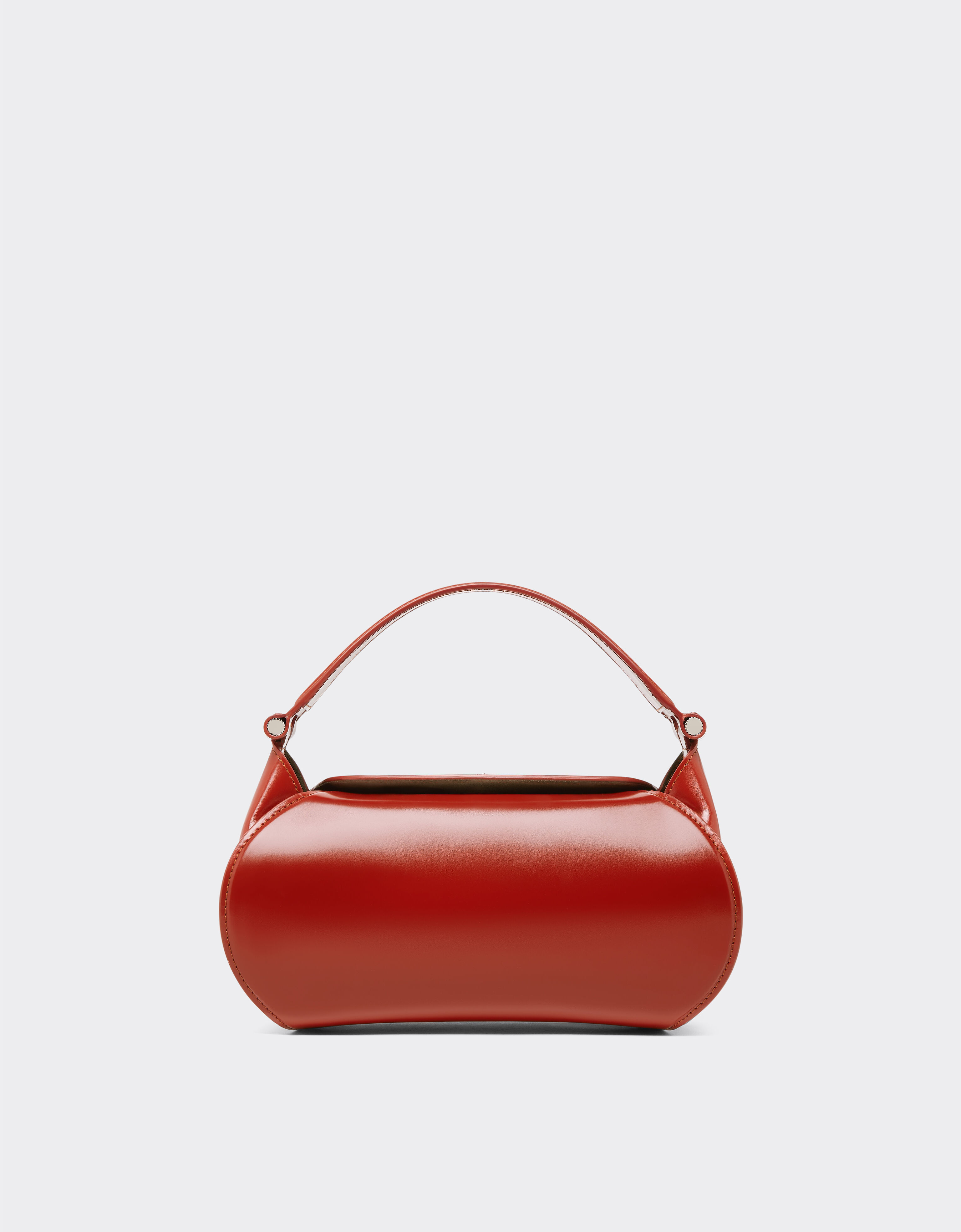 Ferrari Borsa Ferrari Dino con tracolla in pelle lucida Rosso Maison 22665f