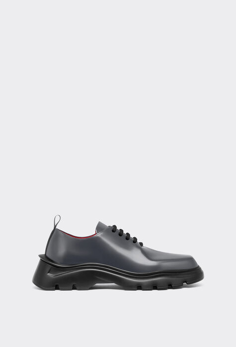 Ferrari Derby shoes in smooth leather Black F1107f