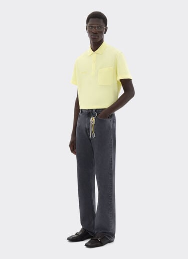 Polo de jersey Ferrari Polo de jersey Amarillo Iris 49937f