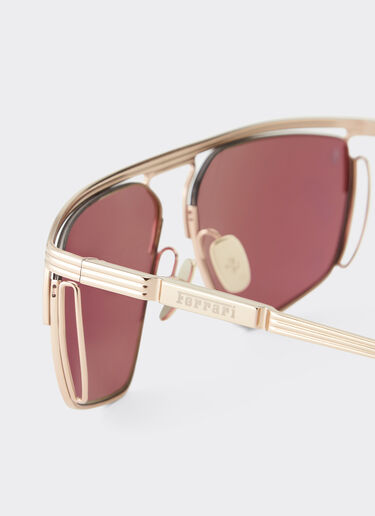 Ferrari Ferrari sunglasses in gold-tone titanium with exclusive Contrast Pro™ lenses Gold F1521f