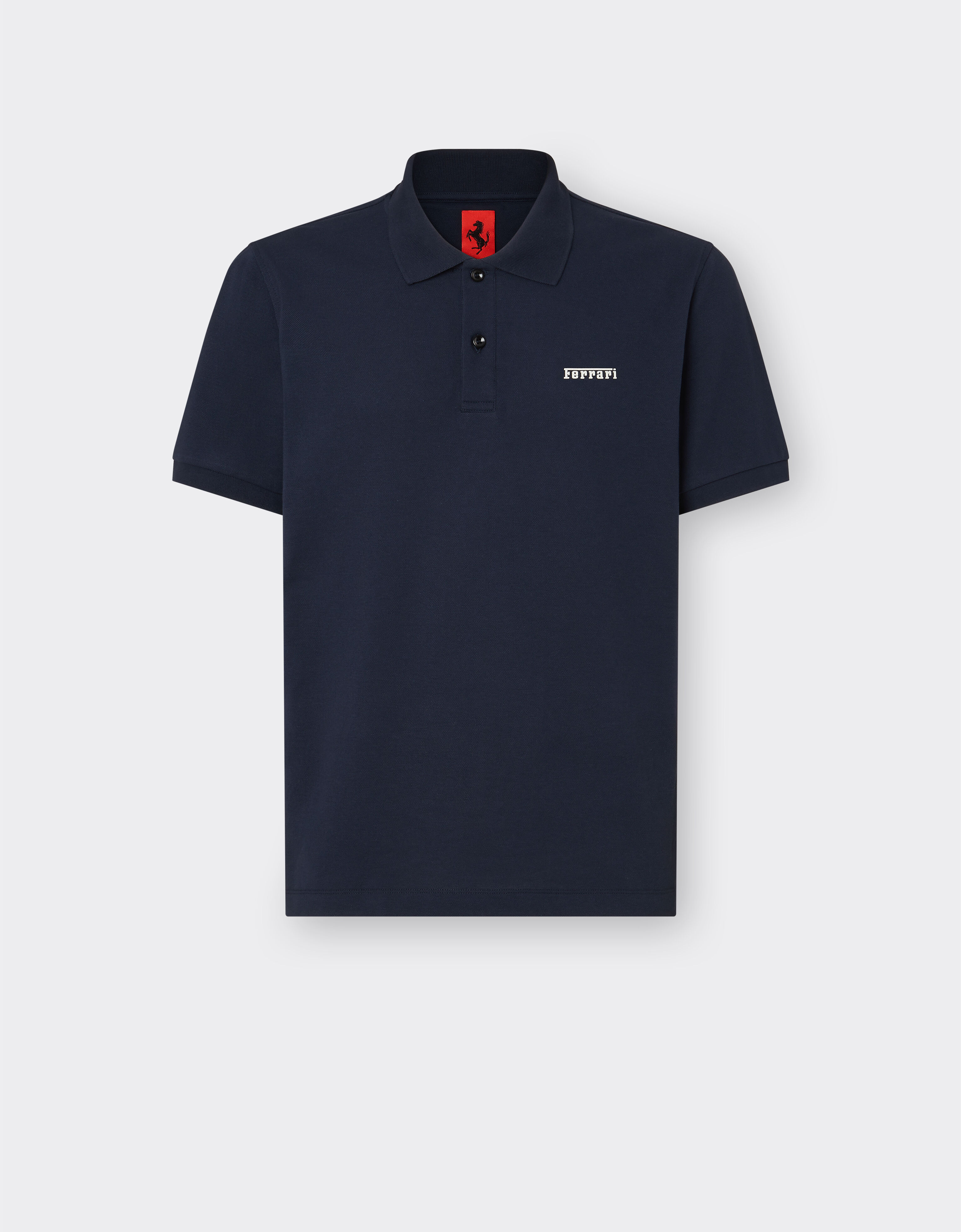 ${brand} Cotton polo shirt with Ferrari logo ${colorDescription} ${masterID}