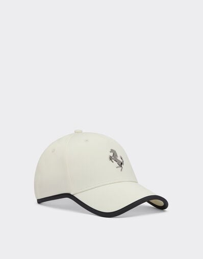 Ferrari Gorra de béisbol con Cavallino Rampante en metal Ivory 20815f