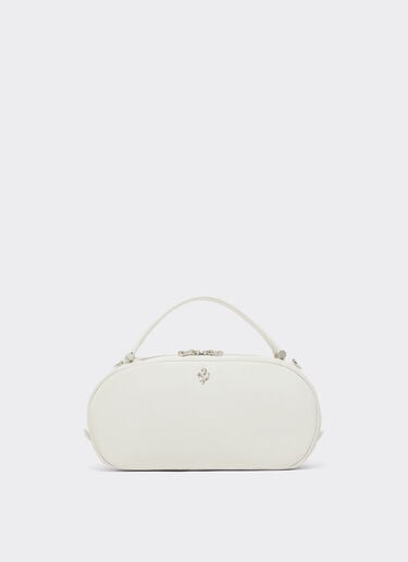 Ferrari Ferrari Dino Mini Bowling Bag Soft in suede and leather Avorio 51175f