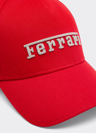Ferrari Baseball cap with embroidered Ferrari logo Racing red 22825f