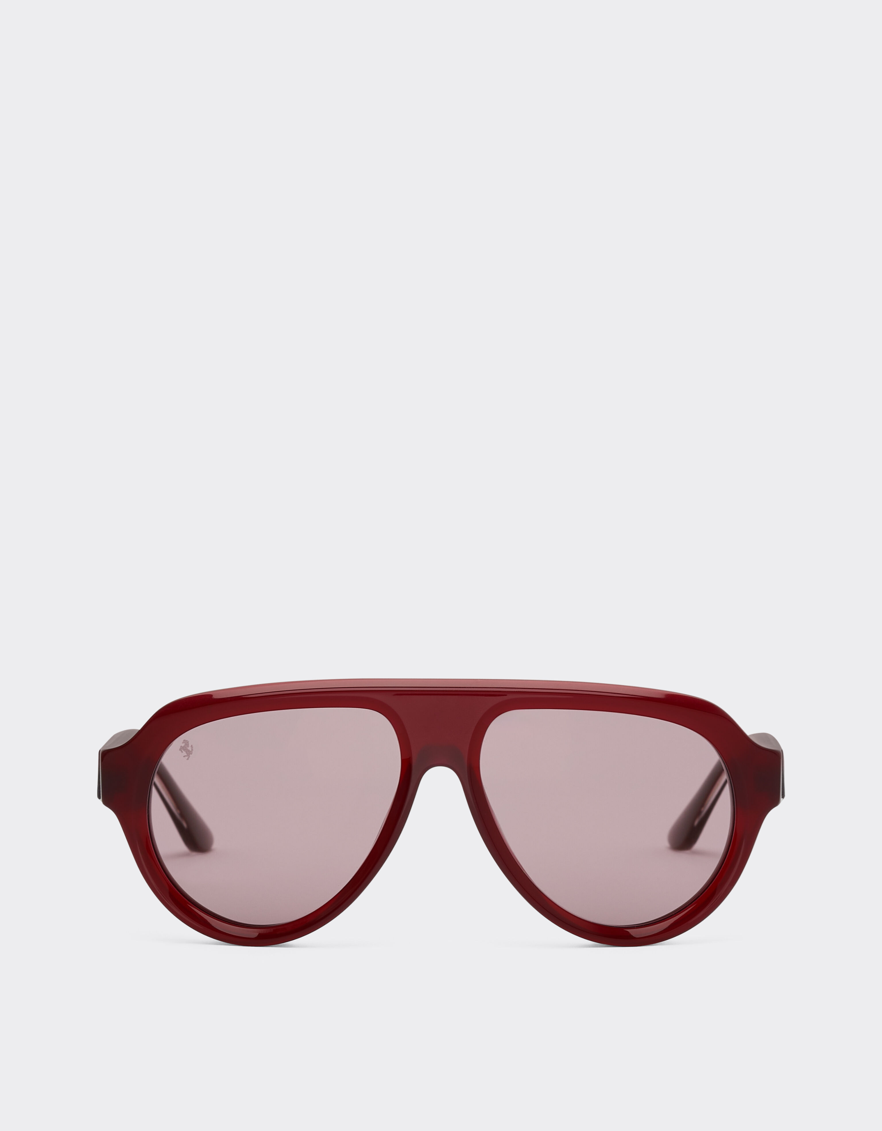 Ferrari Ferrari sunglasses in opal red acetate with gold mirrored violet polarized lenses Dark Red LA0EVf