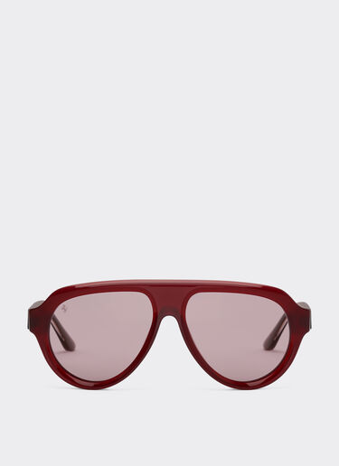 Ferrari sunglasses in opal red acetate with gold mirrored violet polarized lenses Ferrari Ferrari sunglasses in opal red acetate with gold mirrored violet polarized lenses Dark Red LA0EVf