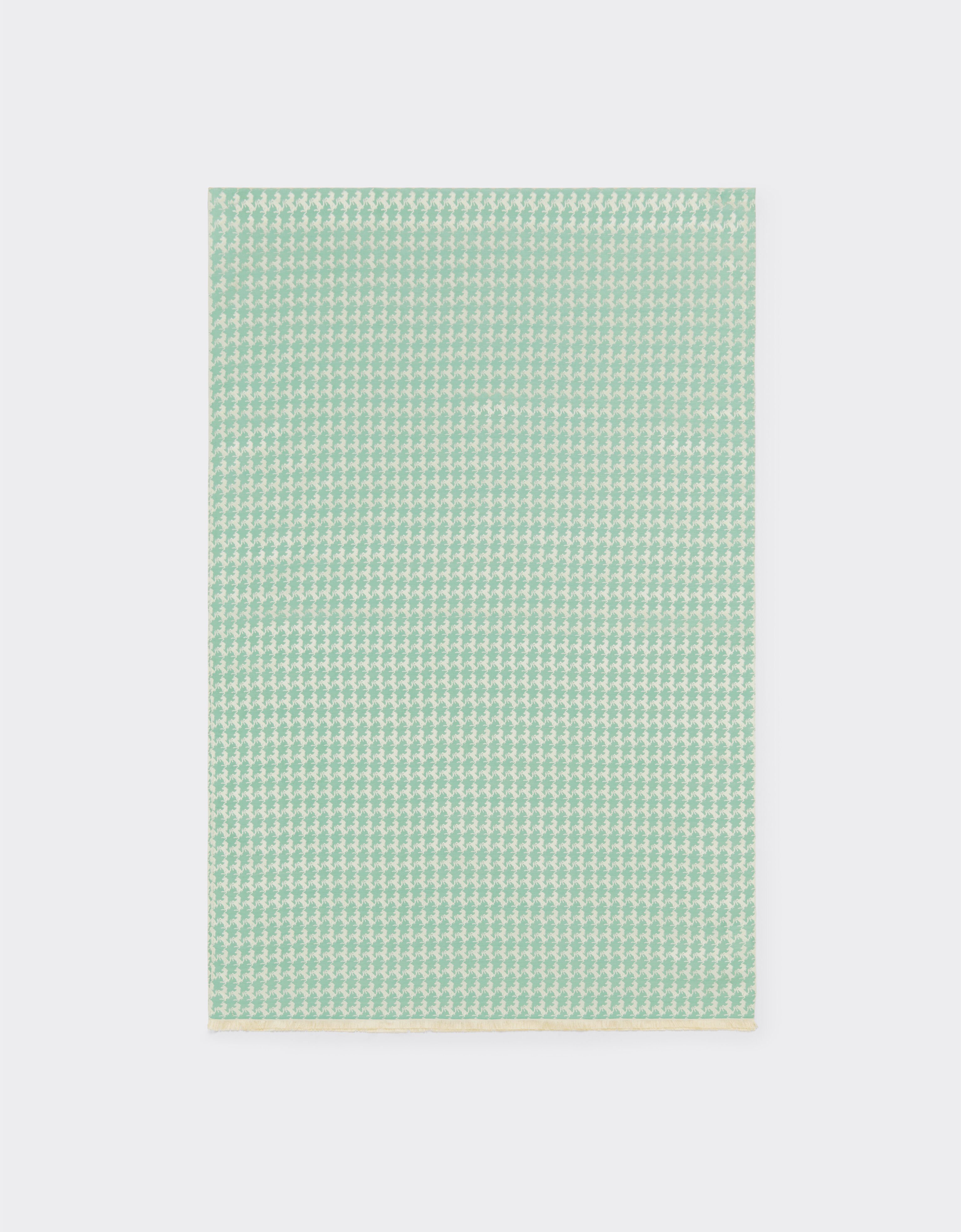 Ferrari Wool and silk scarf Granite Green 50611f