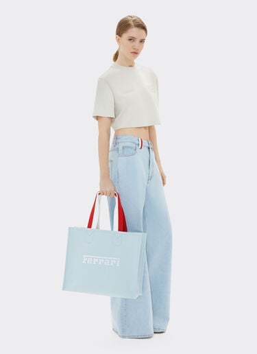 Ferrari x Charles Leclerc canvas tote bag Ferrari Ferrari x Charles Leclerc canvas tote bag Steel Blue 49151f
