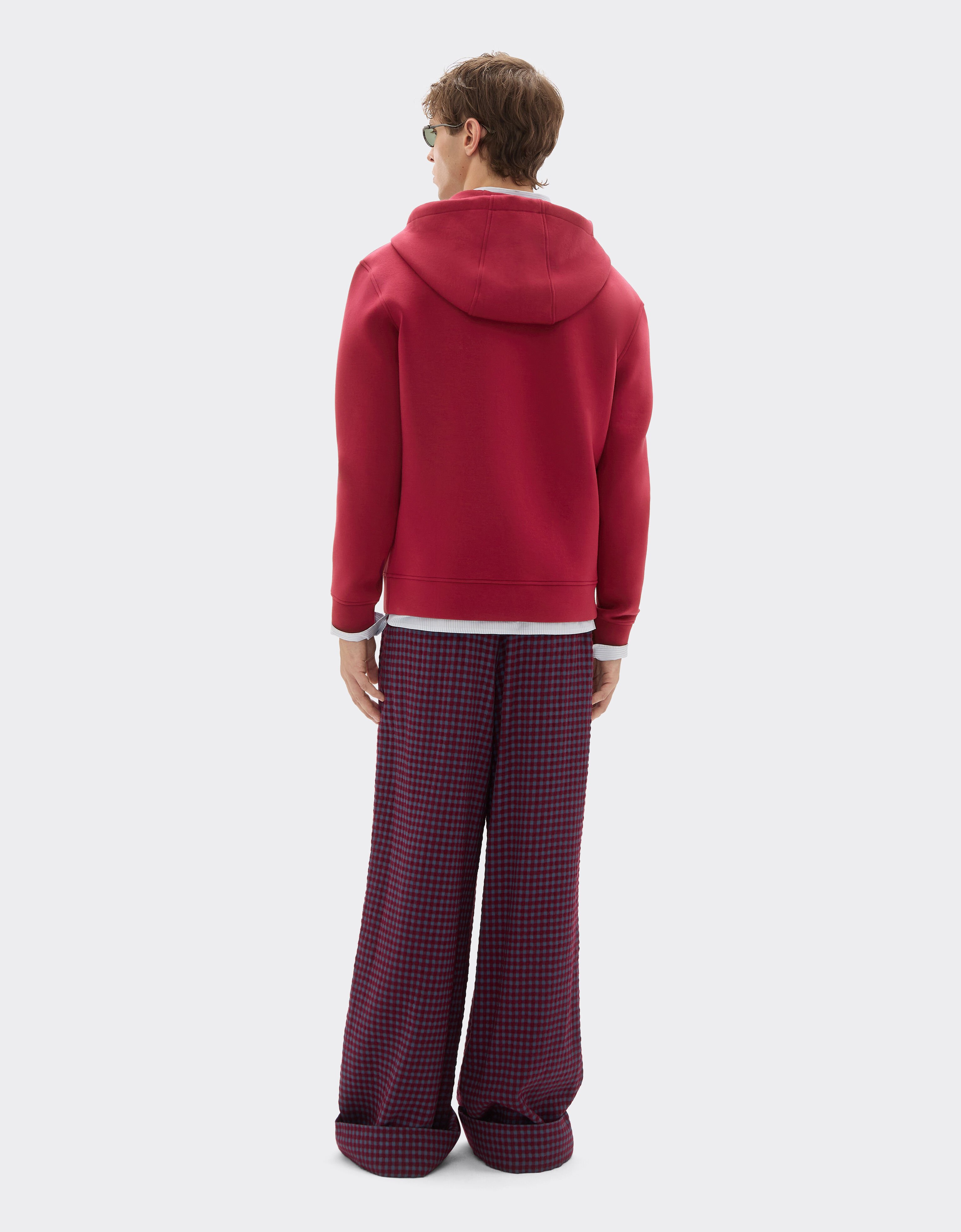 Ferrari Hooded sweatshirt in scuba Cherry 49280f