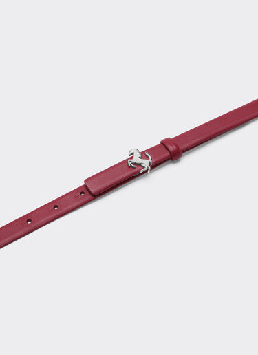 Thin nappa leather belt Ferrari Thin nappa leather belt Maison Red 50410f