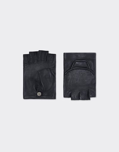 Ferrari Fingerless gloves in nappa leather Navy 21917f
