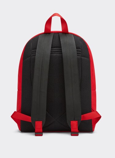  Technical fabric backpack with Ferrari Scudetto Rosso SBNBP0002HMM0017f
