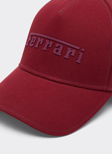 Ferrari Cotton cap with Ferrari logo Cherry 20403f