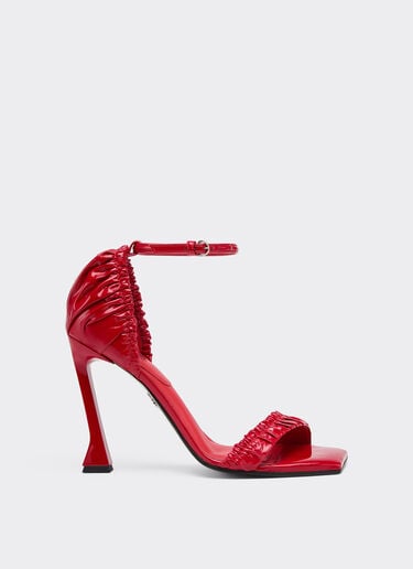 Patent leather high heel sandal with strap Ferrari Patent leather high heel sandal with strap Racing red 22725f