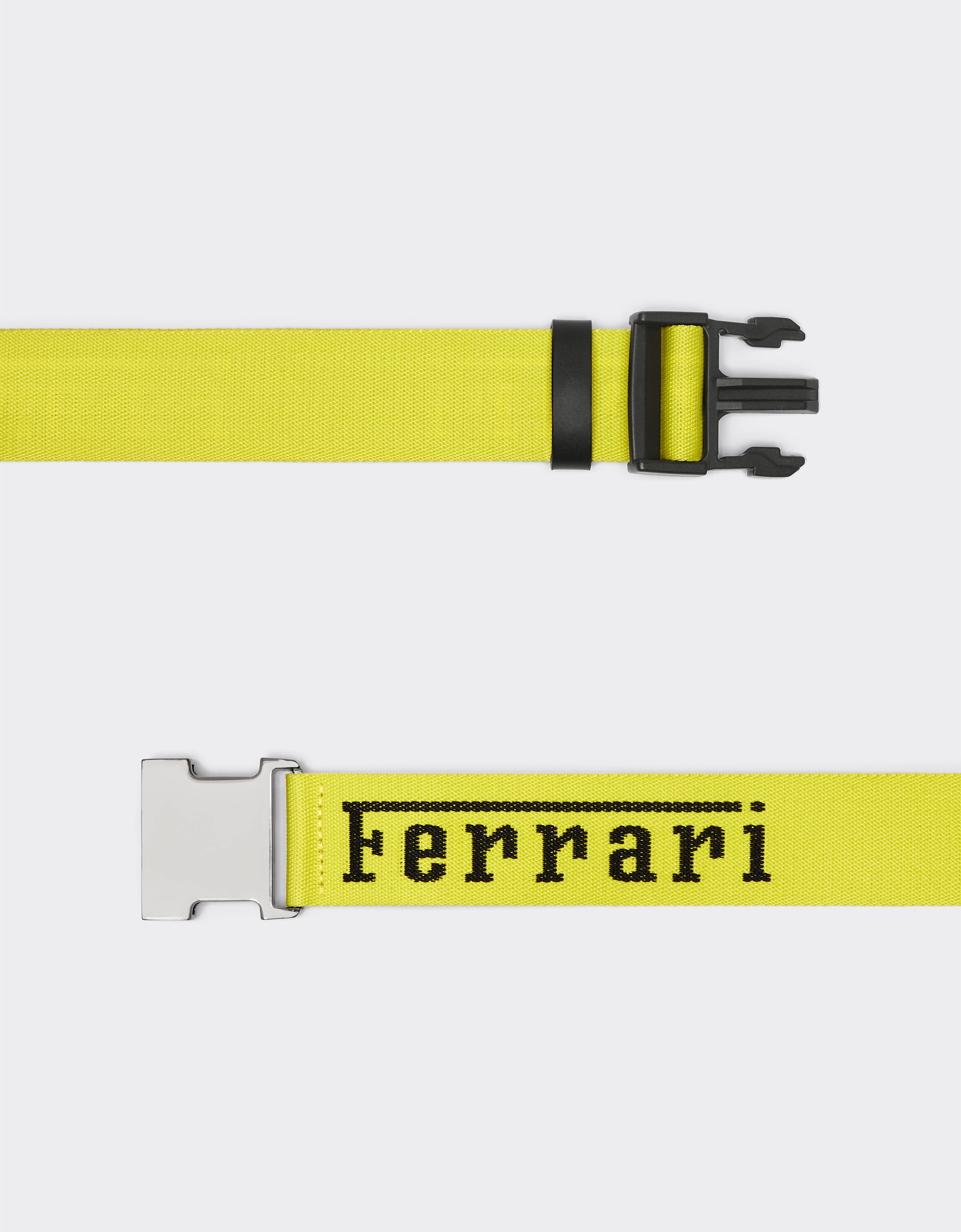 Ferrari ジャカード ベルト Ferrariロゴ入り 黄色 20295f