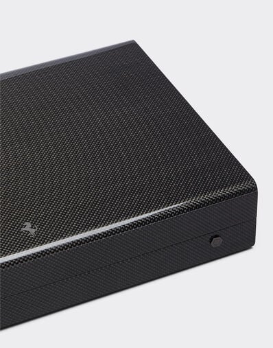 Ferrari Backgammon board in wood and carbon fibre Black 48586f