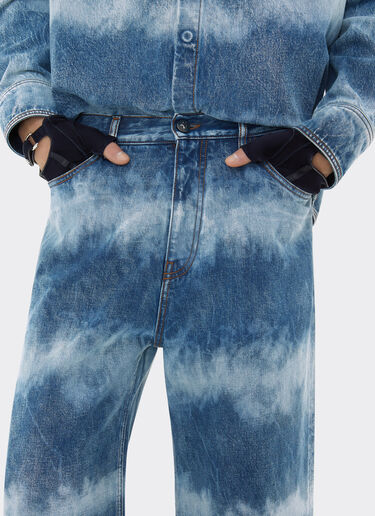 Ferrari Ferrari x Charles Leclerc tie-dye denim trousers Dark Denim 22262f