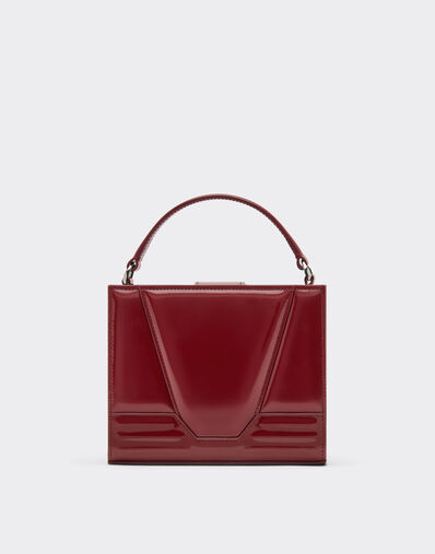 Ferrari Bolso tote Ferrari GT micro en piel brillante Cereza 49123f