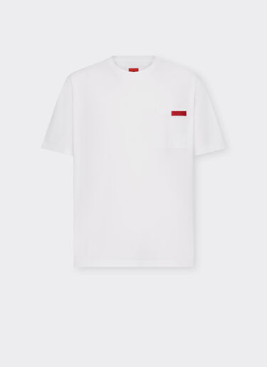 Ferrari Camiseta de algodón con bolsillo Blanco óptico 22045f