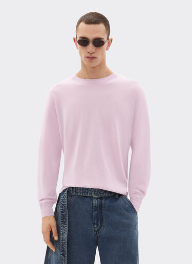 Cashmere and silk jumper with link pattern Ferrari Cashmere and silk jumper with link pattern Wisteria 22660f