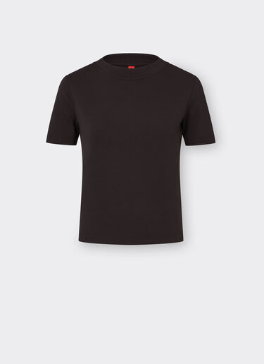 Ferrari T-shirt en interlock Dark Brown 21030f