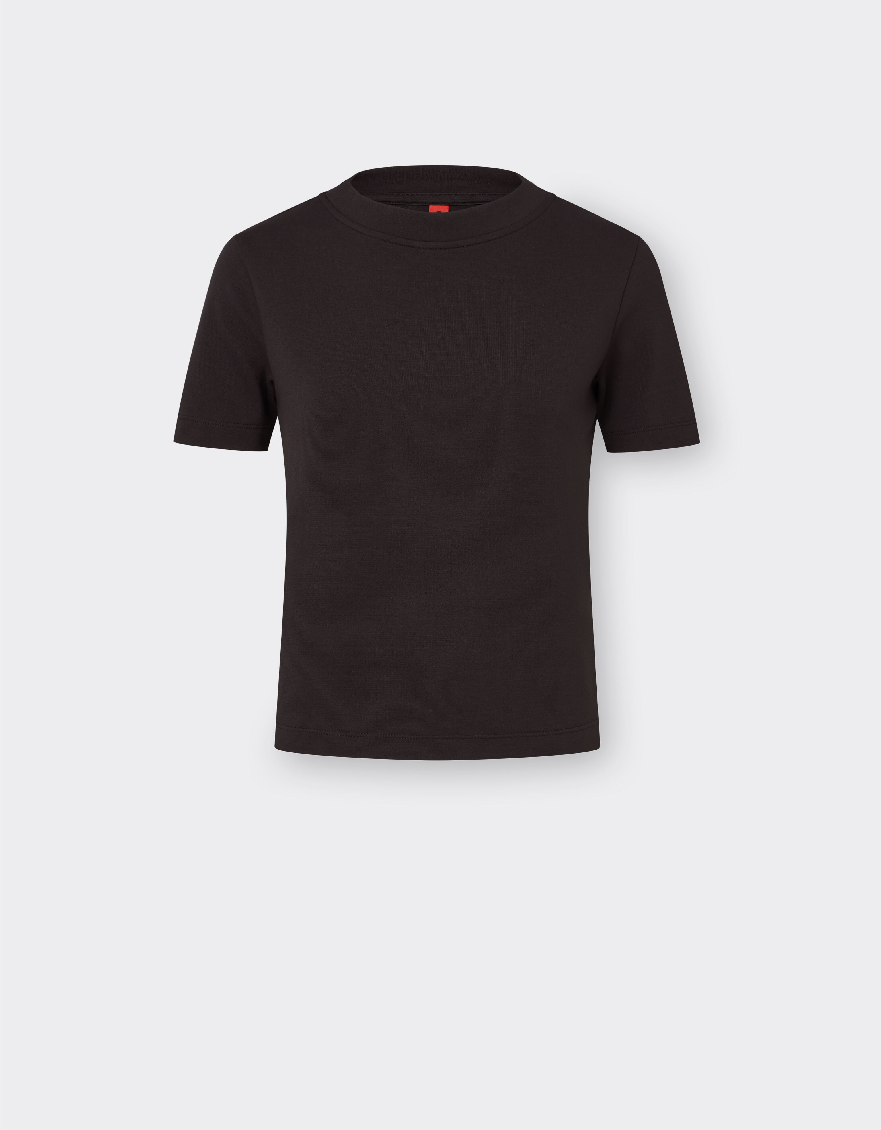 Ferrari T-shirt en interlock Dark Brown 21030f