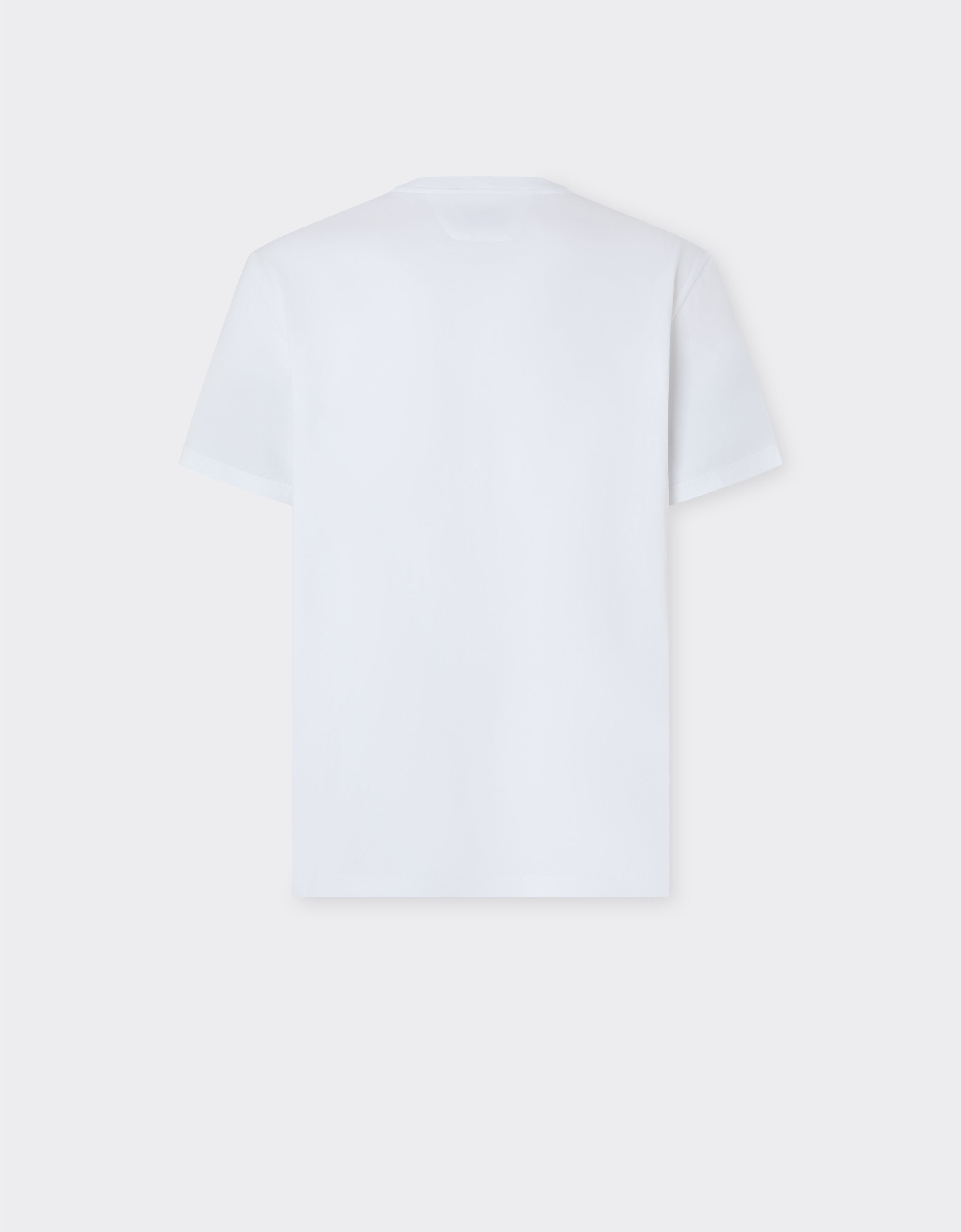 Ferrari Cotton T-shirt with Ferrari patch Optical White 50825f