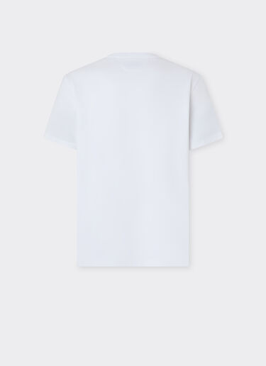 Cotton T-shirt with Ferrari patch Ferrari Cotton T-shirt with Ferrari patch Optical White 50825f