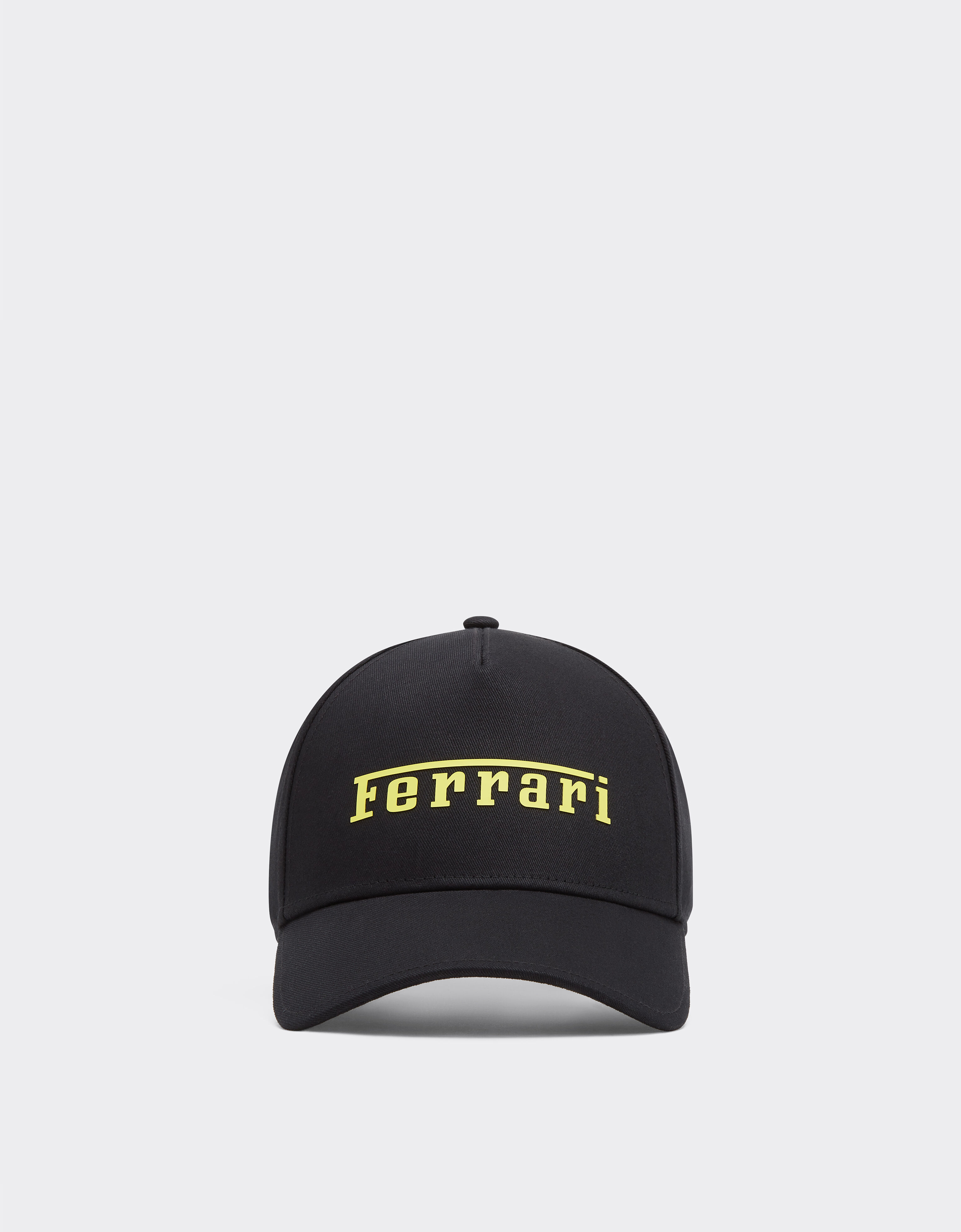 Ferrari Baseball cap with rubberized Ferrari logo Black 20403f