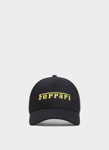 Baumwollmütze mit Ferrari-Logo Ferrari Baumwollmütze mit Ferrari-Logo Schwarz 20403f