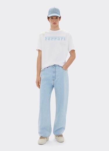 T-shirt con logo Ferrari x Charles Leclerc Ferrari T-shirt con logo Ferrari x Charles Leclerc Bianco Ottico 22293f