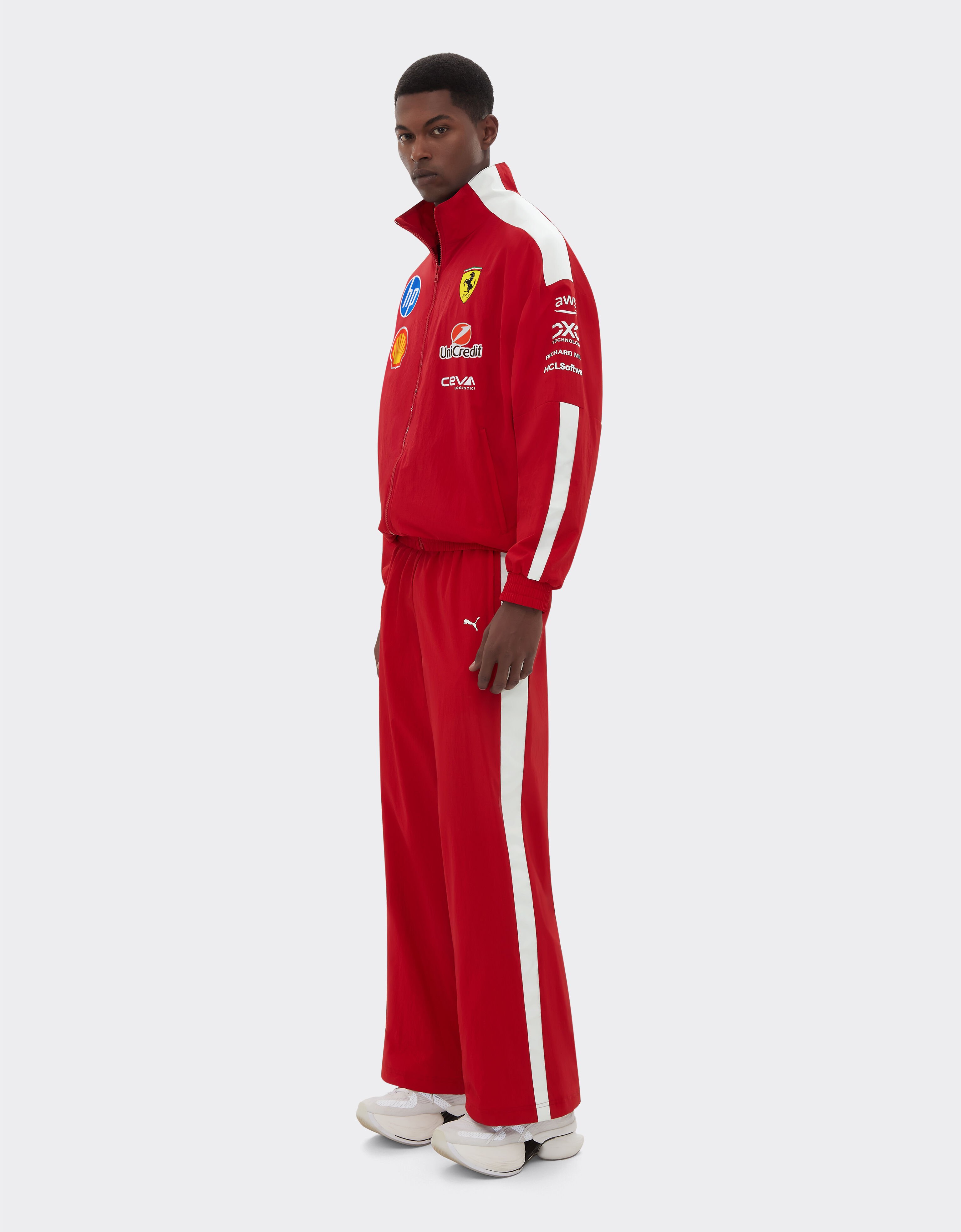Ferrari Puma for Scuderia Ferrari HP 2025 T7 drivers jacket Red LA041f