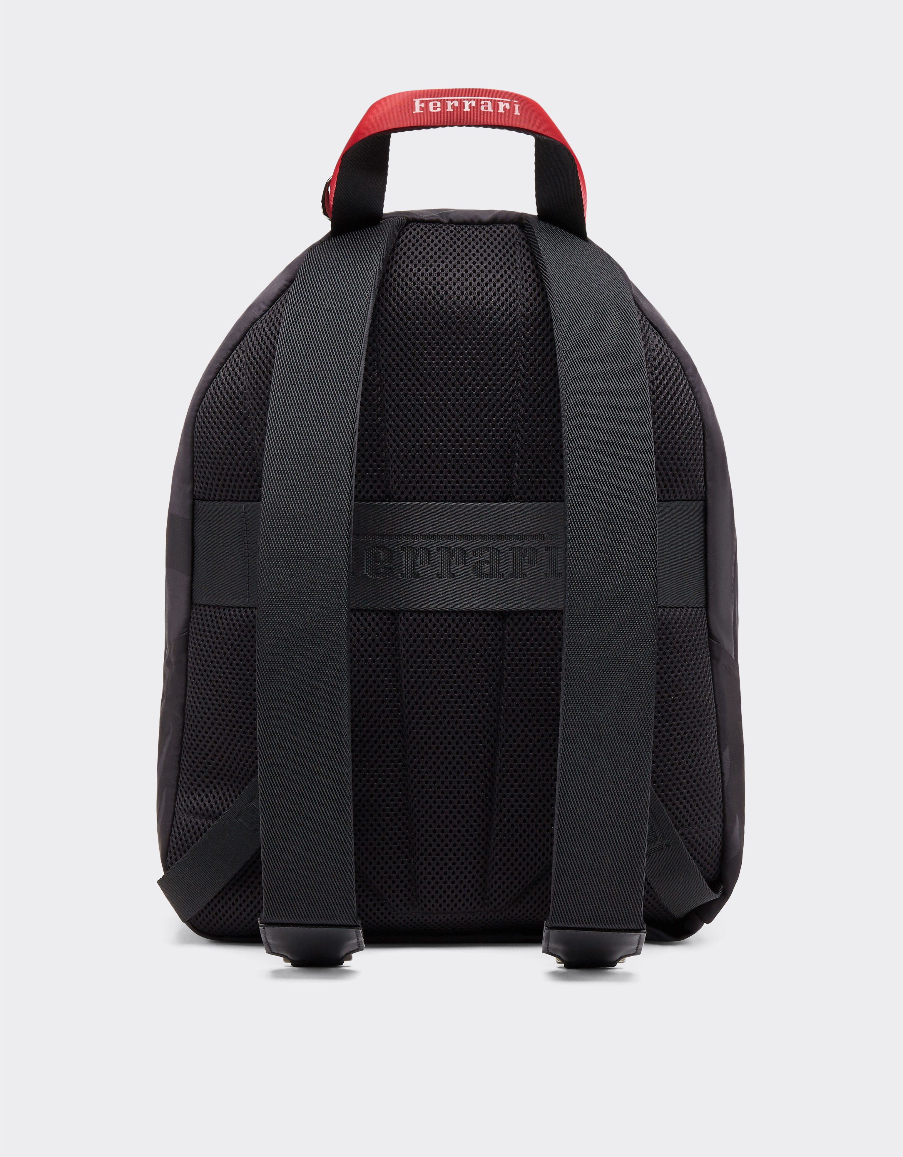 Rucksack in nylon with camouflage Prancing Horse motif