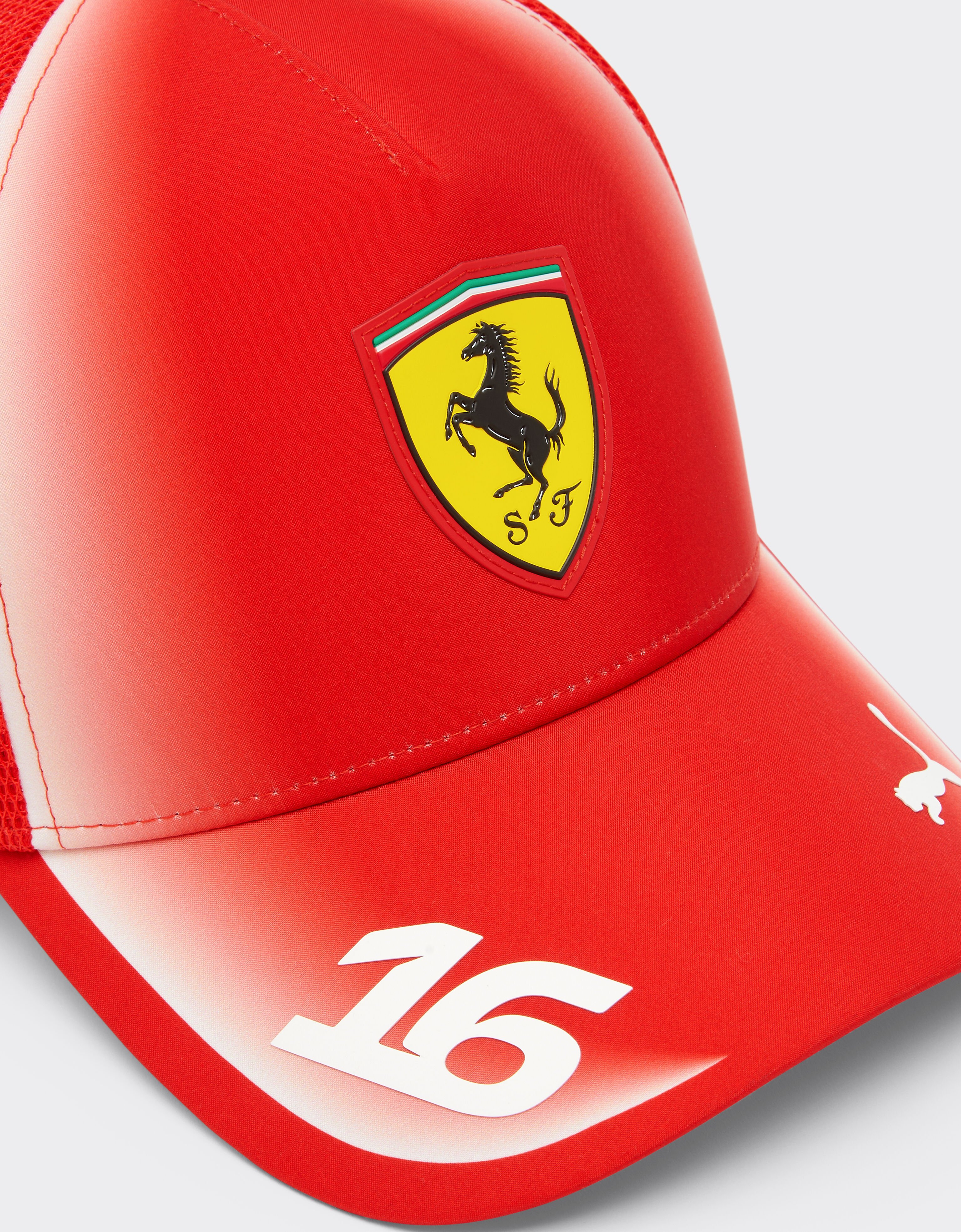 Ferrari Leclerc Replica 2026 Trucker Cap Puma for Scuderia Ferrari HP Red LA0HNf