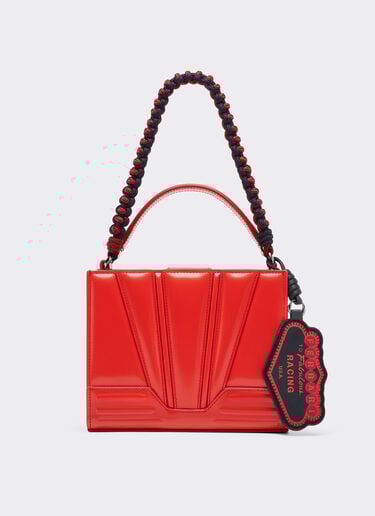 Ferrari Ferrari GT micro tote bag in leather Rosso Dino 51200f