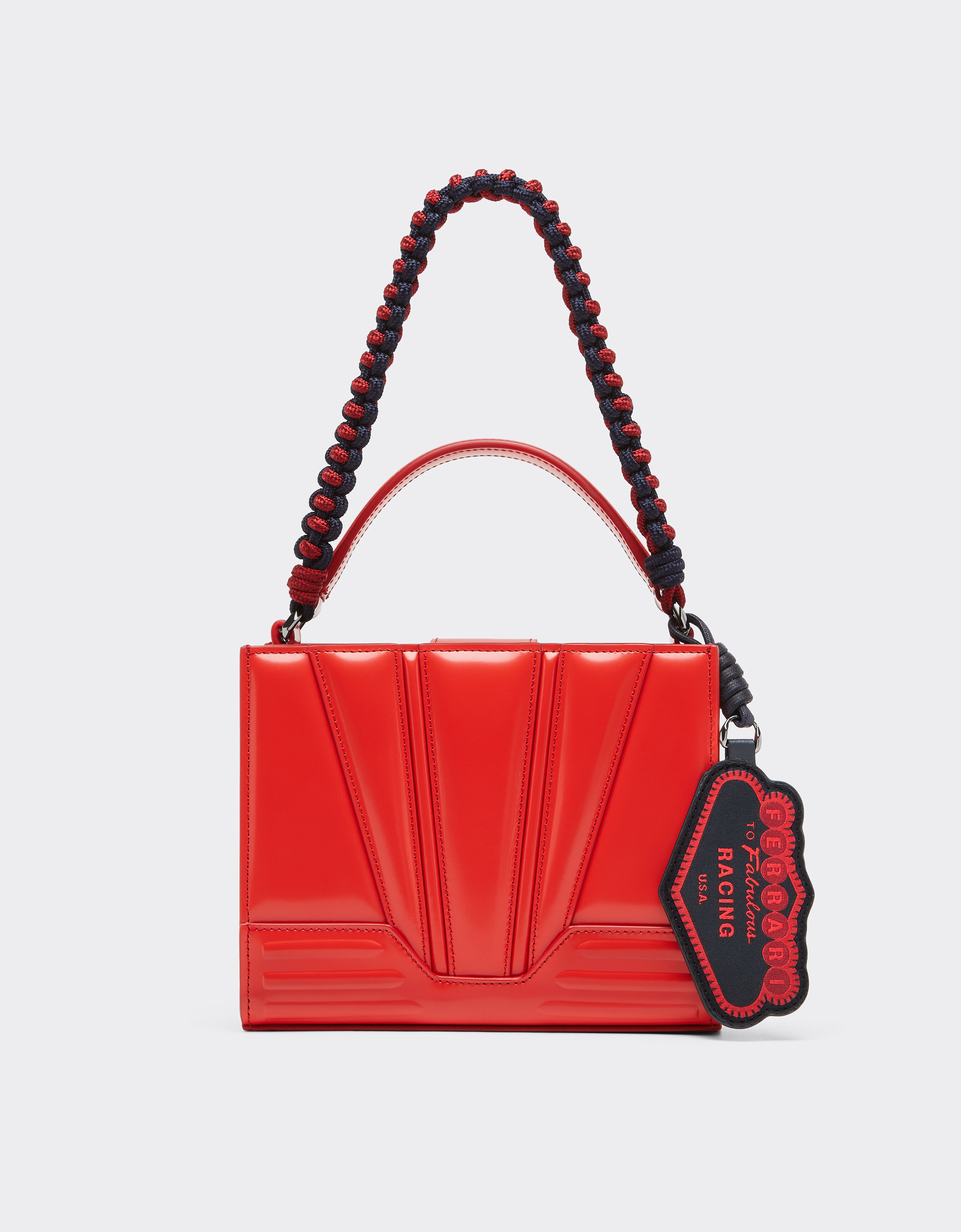Ferrari Ferrari GT micro tote bag in leather Rosso Dino 51200f