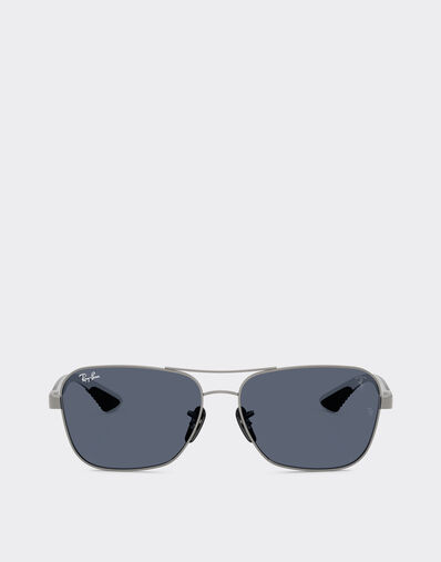 Ferrari Ray-Ban for Scuderia Ferrari RB8336M in gunmetal grey metal and light carbon fibre with dark grey lenses Black LA01Kf